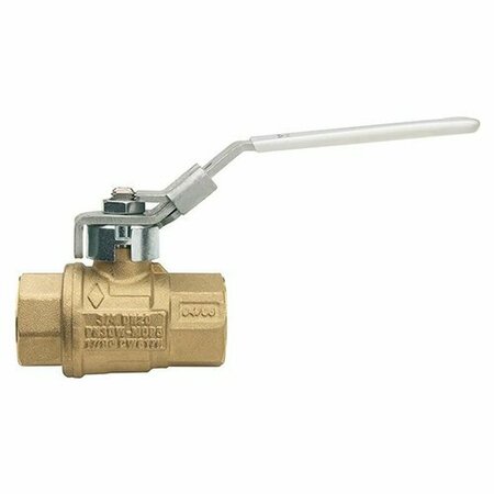 BONOMI NORTH AMERICA 2-1/2in LEAD FREE FULL PORT BRASS BALL VALVE W/ LATCH LOCK HANDLE 161LLF-2-1/2